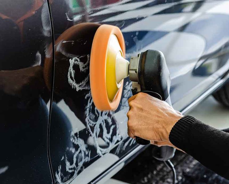 Paint correction polishing work at Florida Auto Ceramics in Jupiter